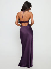 Odyssa Halter Maxi Dress Purple