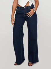 Darla Low Rise Straight Leg Jean Dark Blue Wash Petite