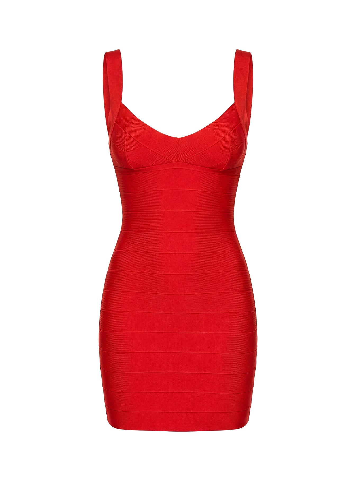 Justina Bandage Mini Dress Red